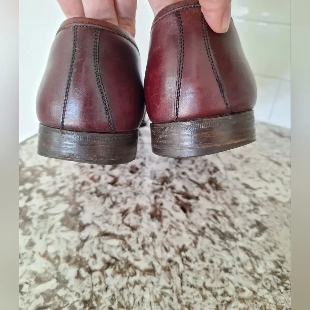Salvatore Ferragamo mens shoes leather loafers 11‎ D